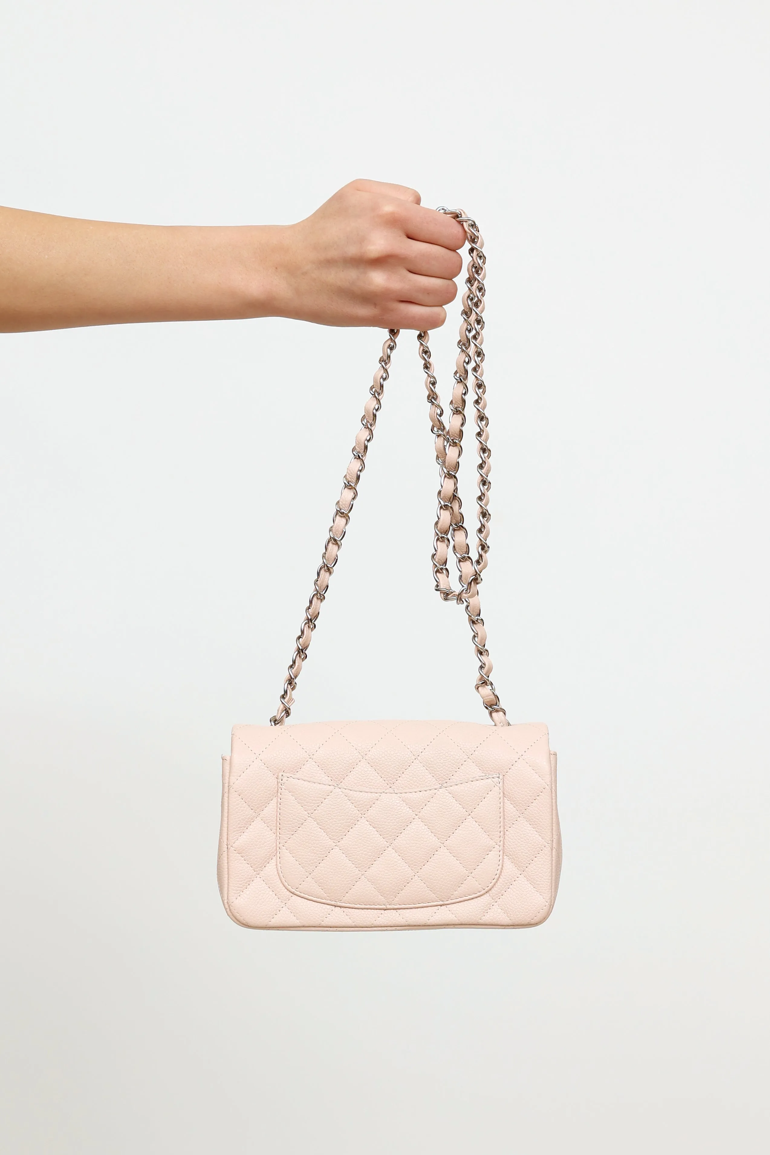 2013 Light Pink Caviar Rectangle Classic Bag