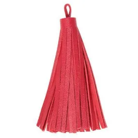 85mm Large Red Nappa Leather Tassel