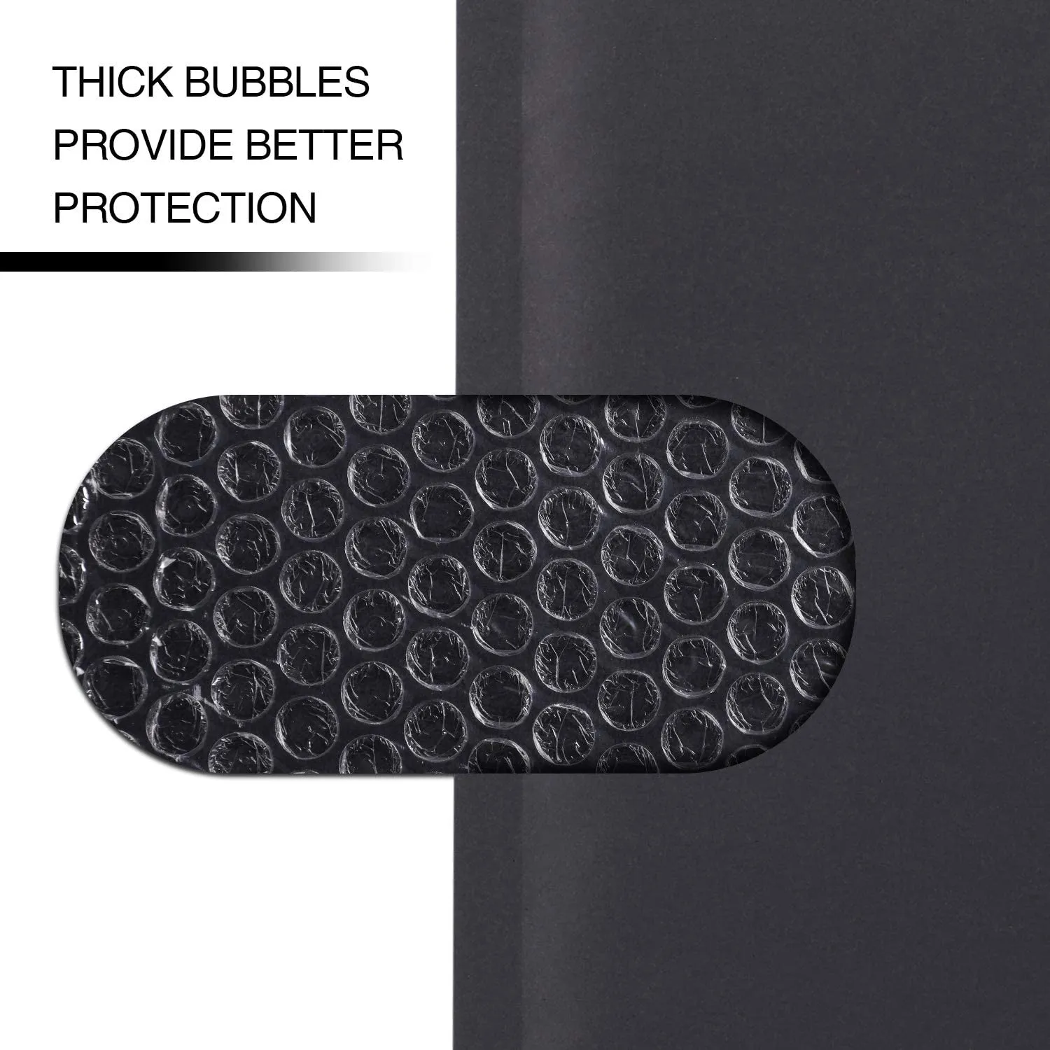 Black Kraft Bubble Bags