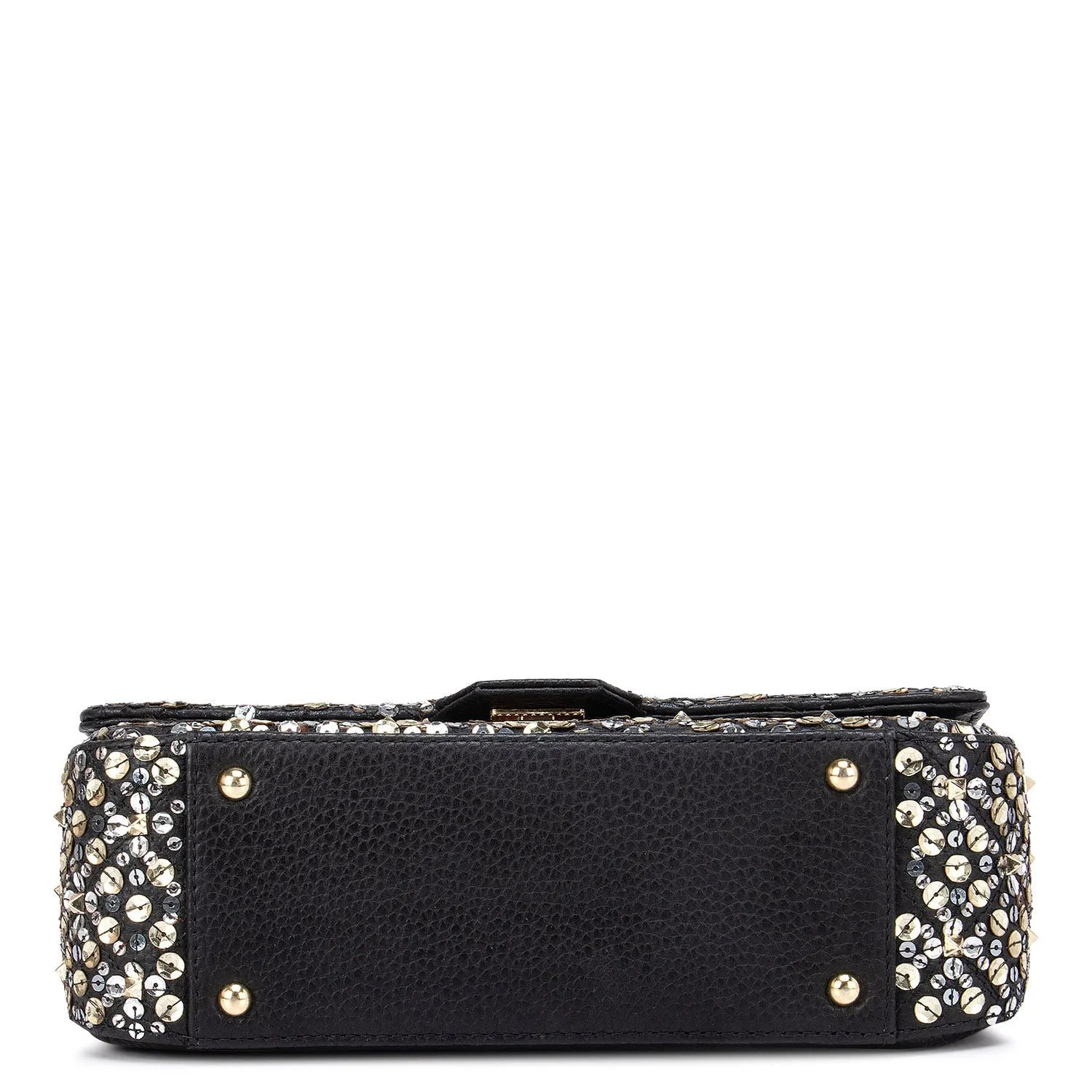 Black Sequins Satchel Bag