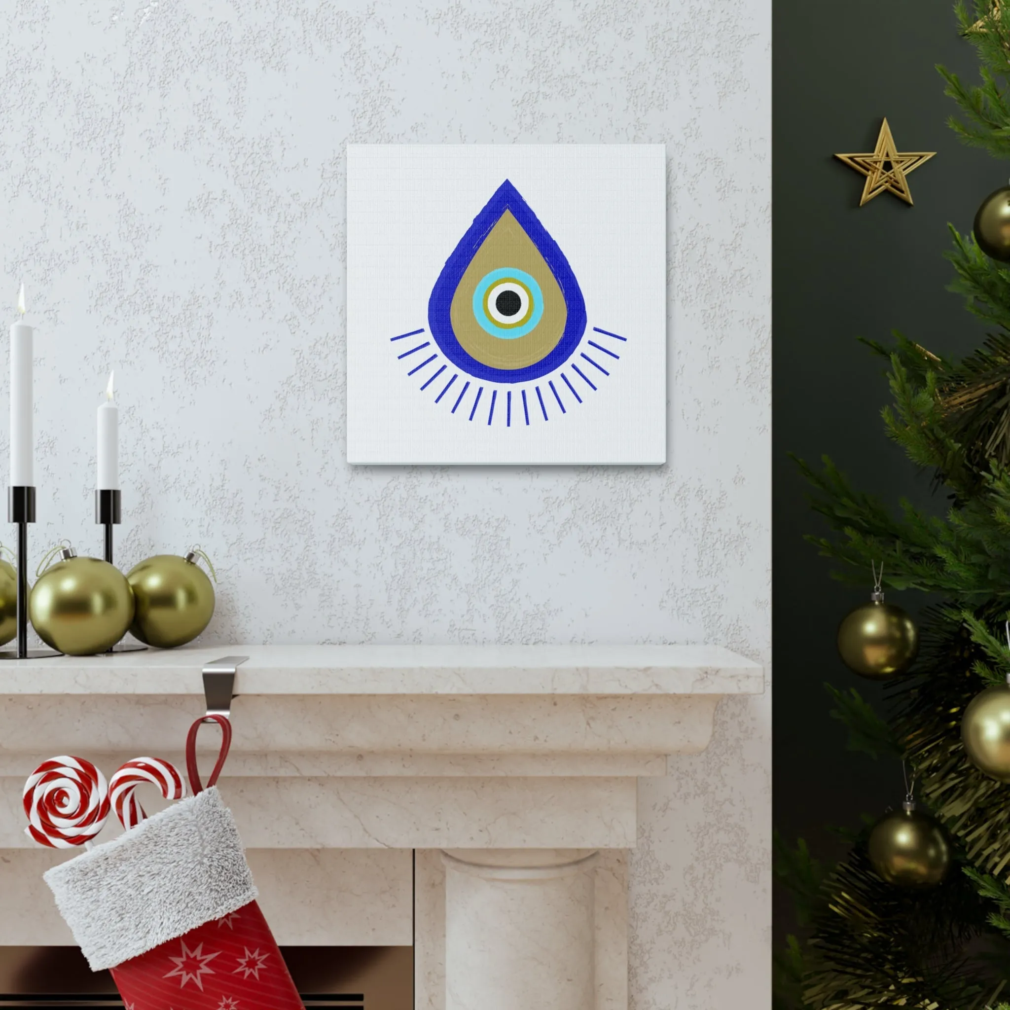 Blue Eye Golden Tear Canvas