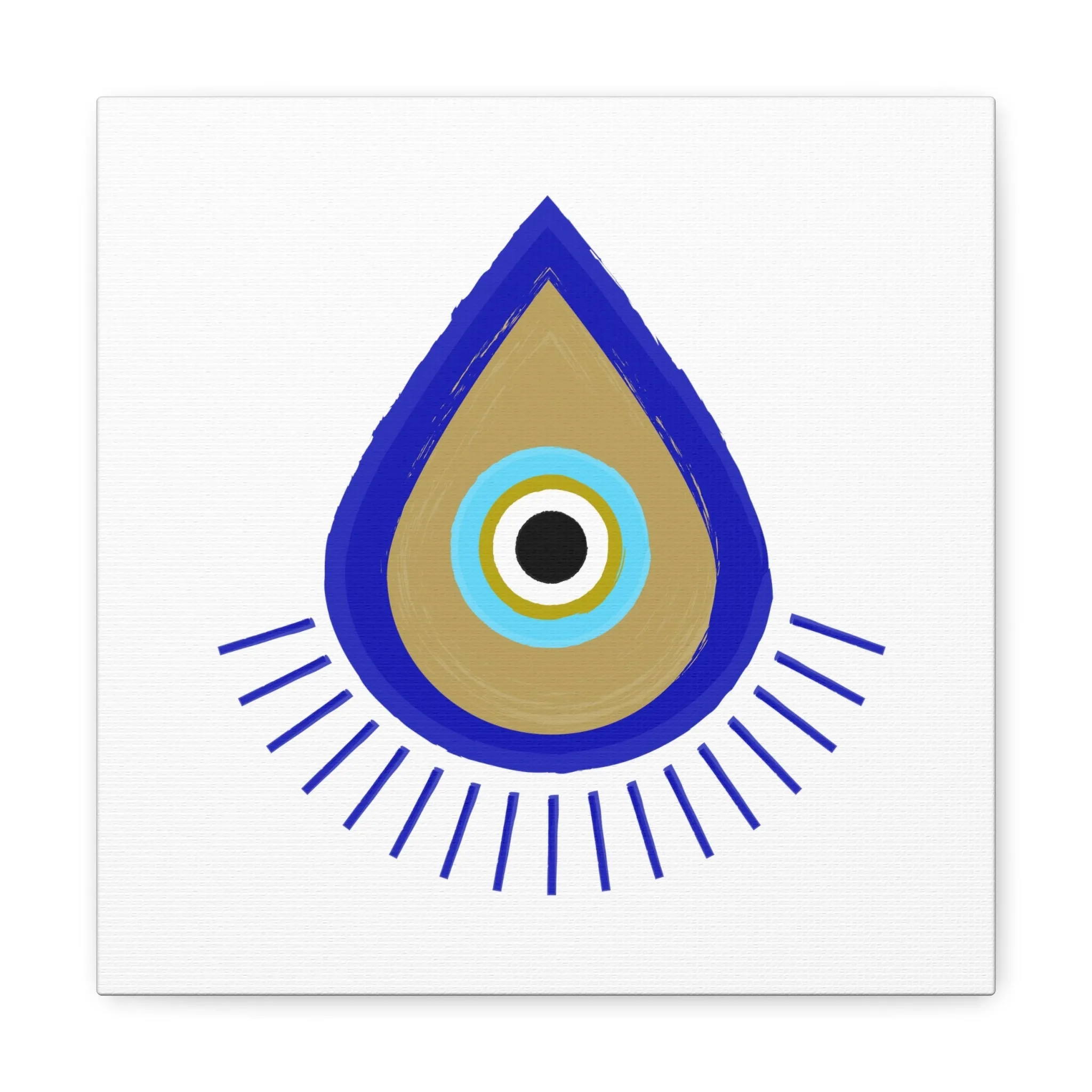 Blue Eye Golden Tear Canvas