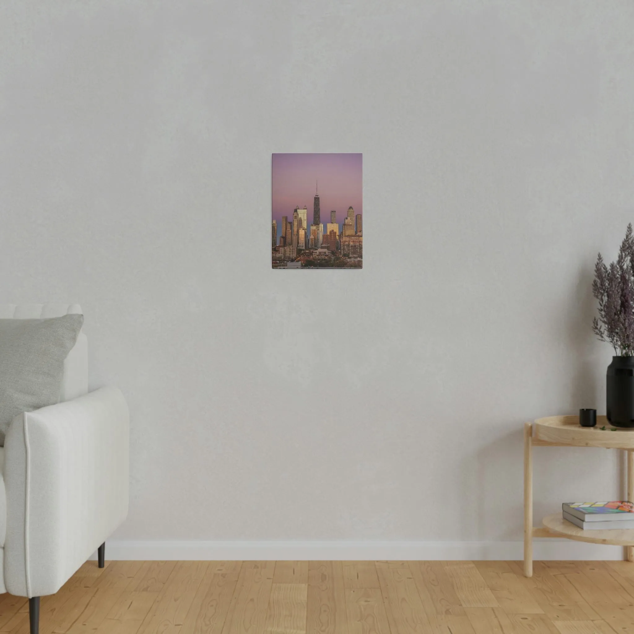Chicago Sunset Matte Canvas