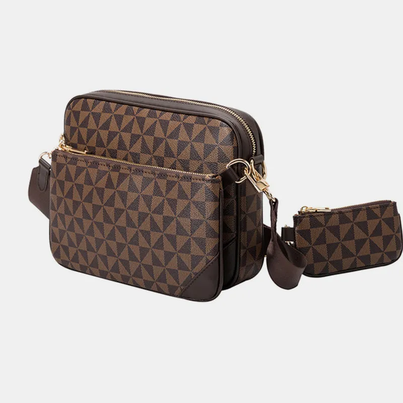 Classic Smaill 3 Pcs Crossbody Bag Set Unisex Clutch Purse Set