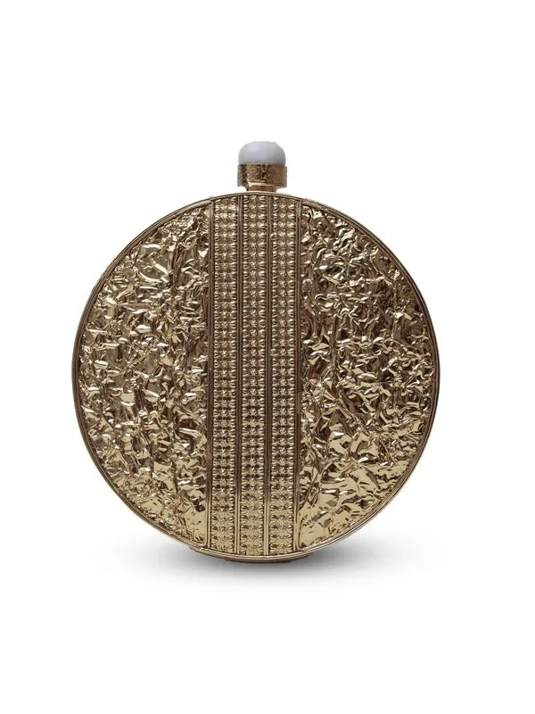 Crescent Round Mother of Pearl Clutch