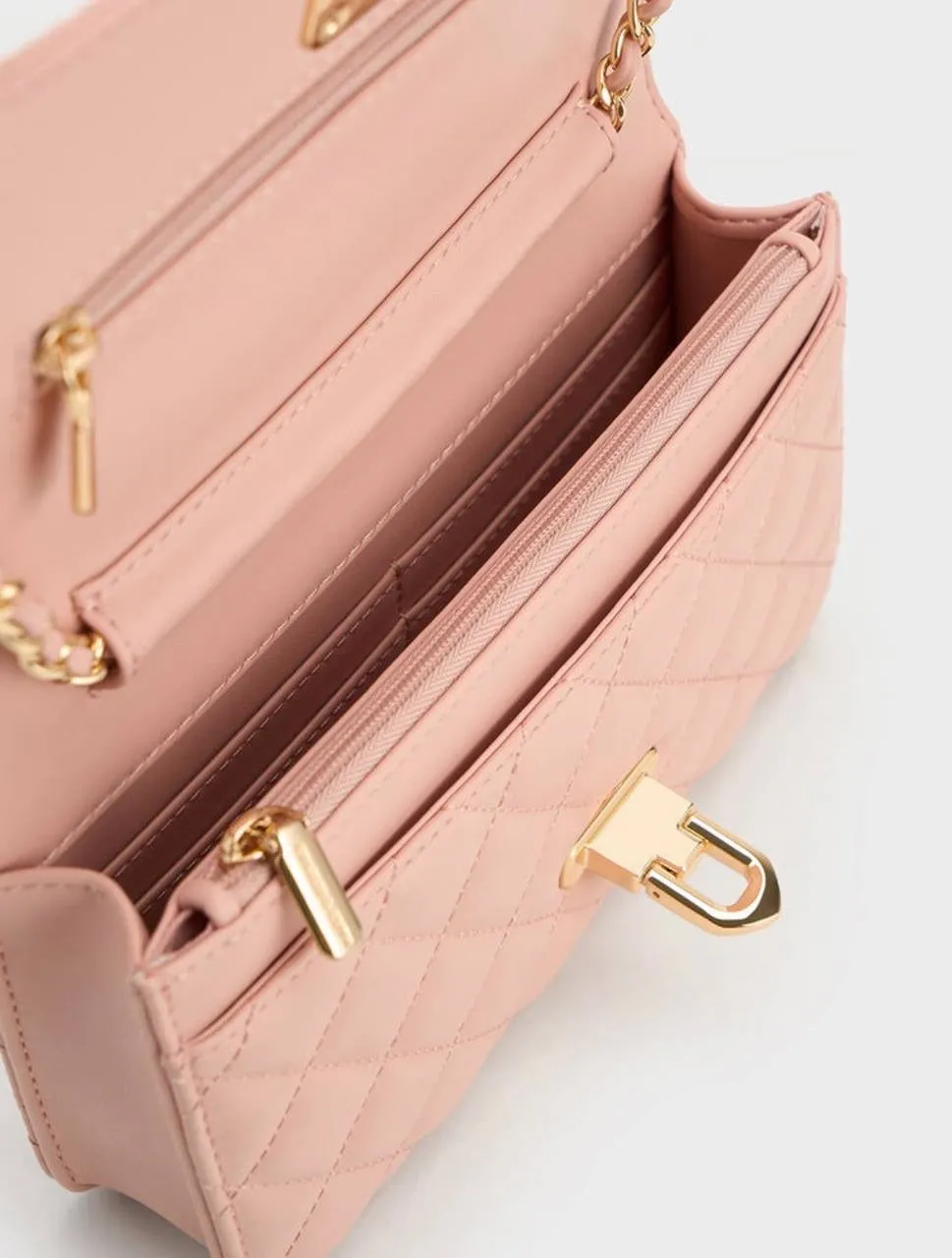 Cressida Quilted Push-Lock Clutch