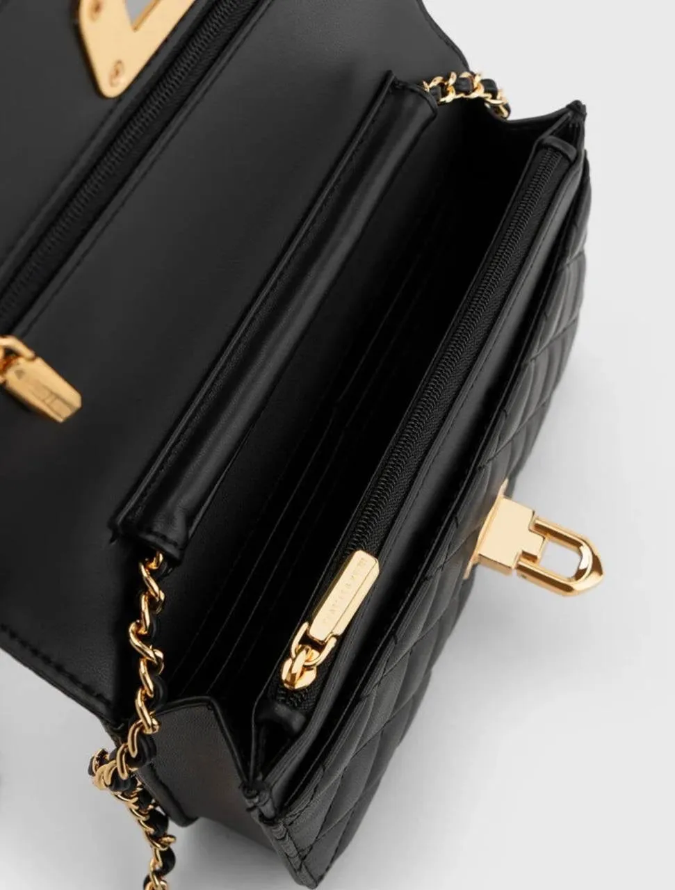 Cressida Quilted Push-Lock Clutch