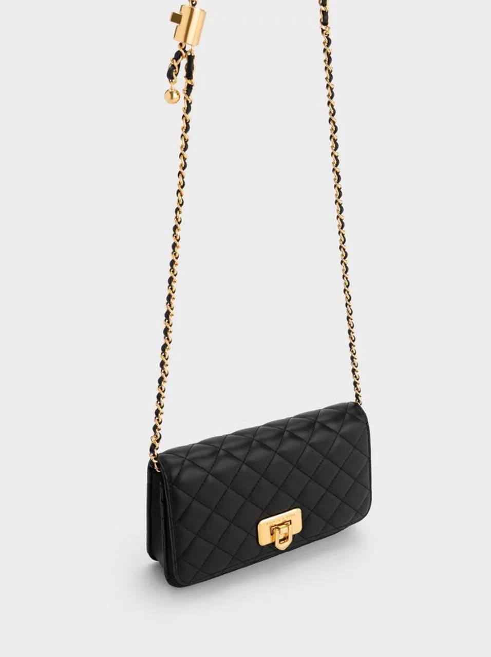 Cressida Quilted Push-Lock Clutch