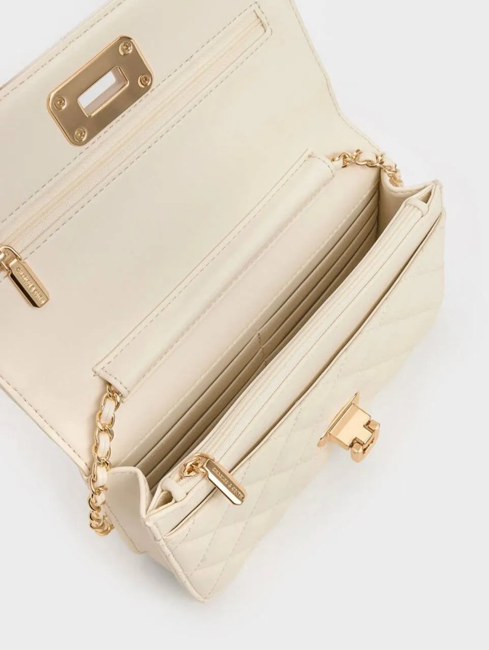 Cressida Quilted Push-Lock Clutch