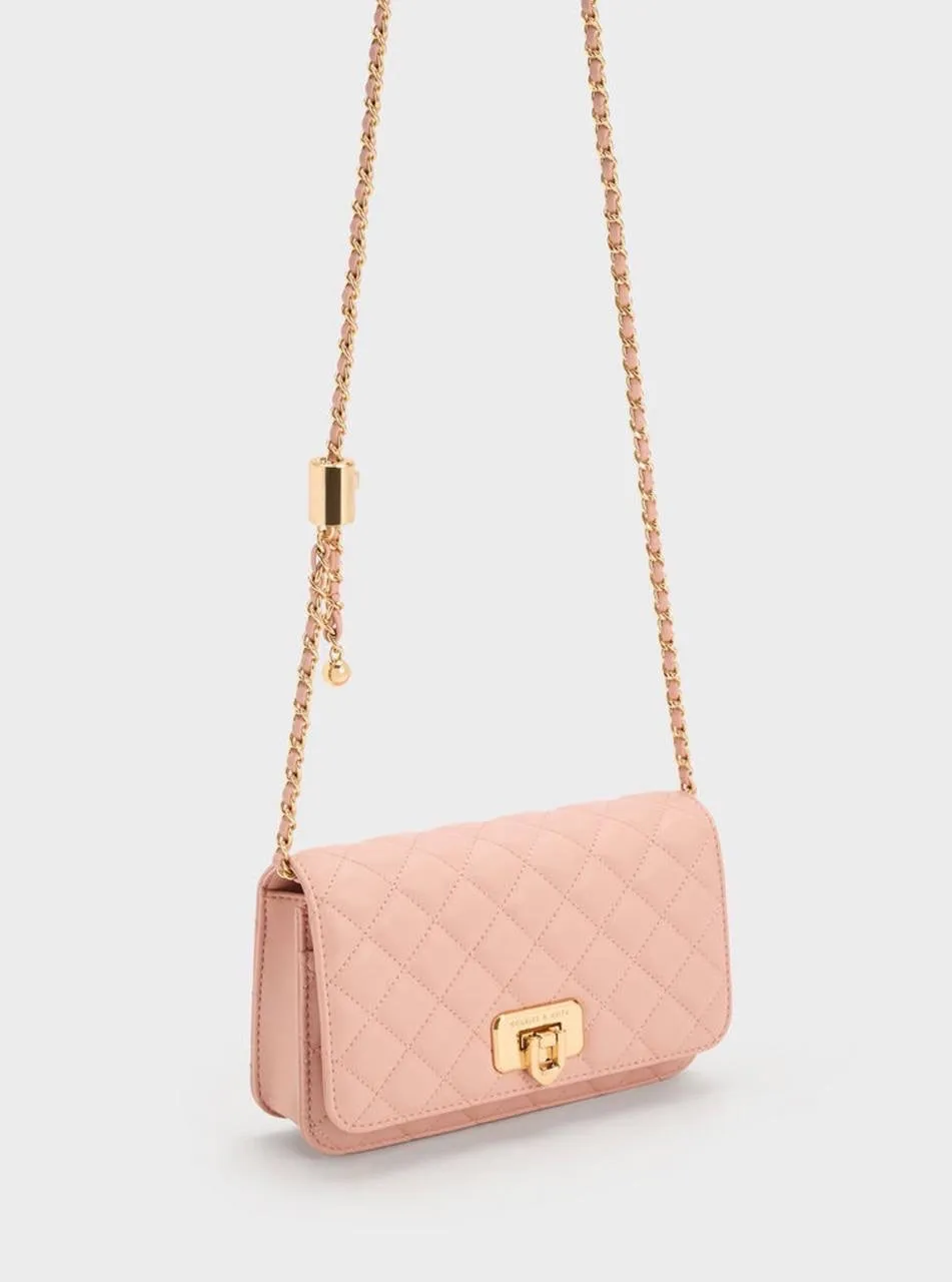 Cressida Quilted Push-Lock Clutch