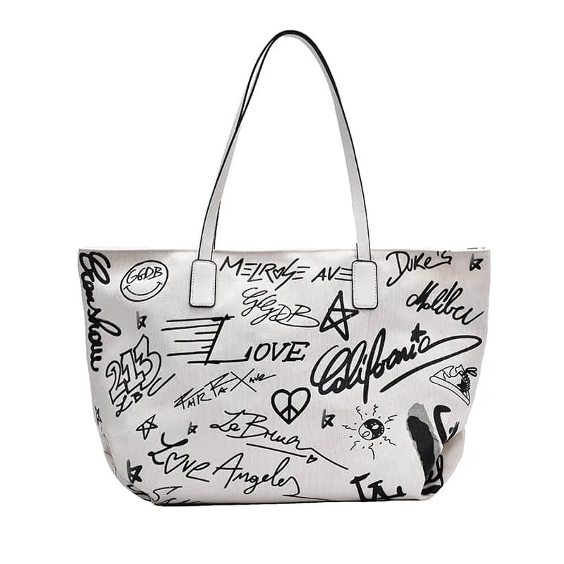 Fashion one-shoulder tote Canvas bag