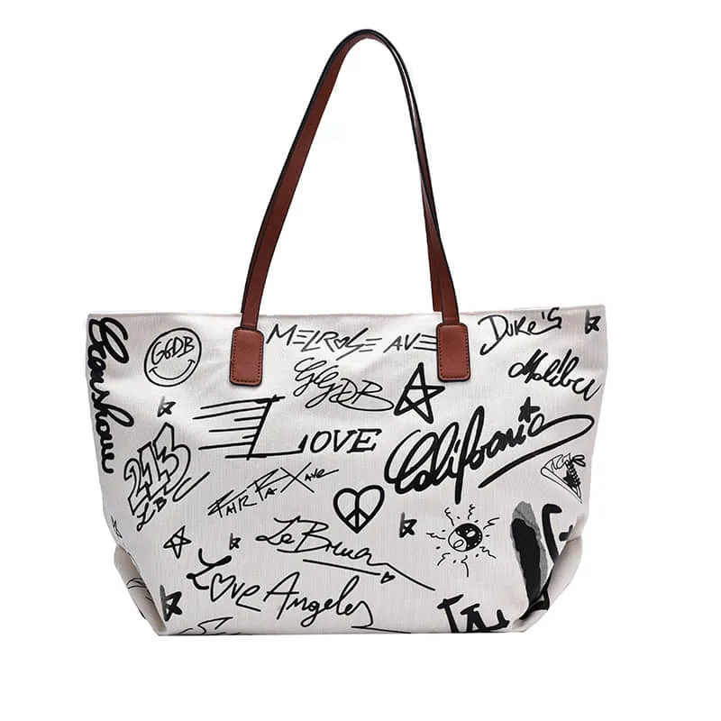 Fashion one-shoulder tote Canvas bag