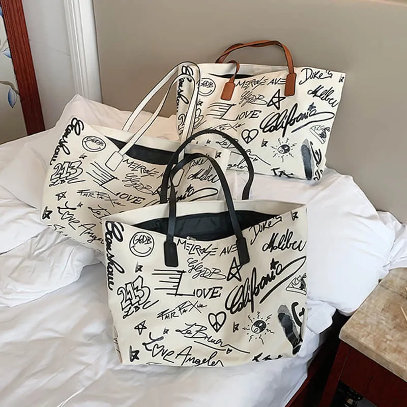 Fashion one-shoulder tote Canvas bag