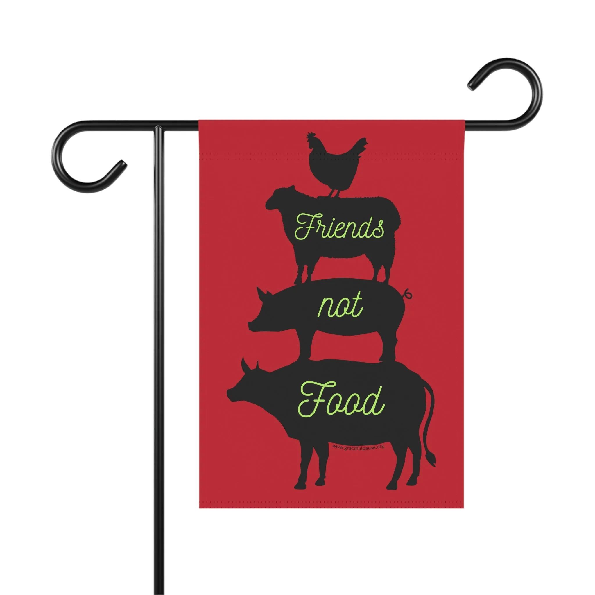 Friends Not Food - Garden & House Banner/Flag