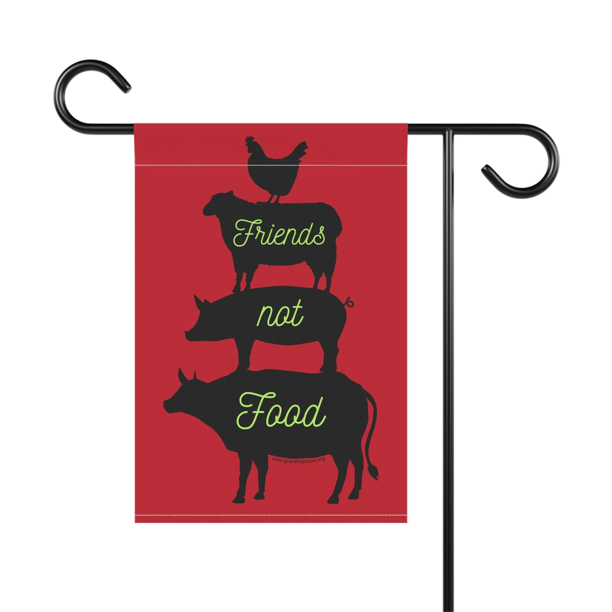 Friends Not Food - Garden & House Banner/Flag