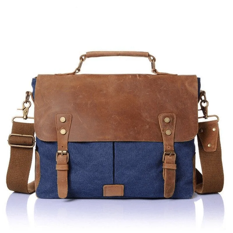 Men's Vintage Handbag Genuine Leather Shoulder Bag
