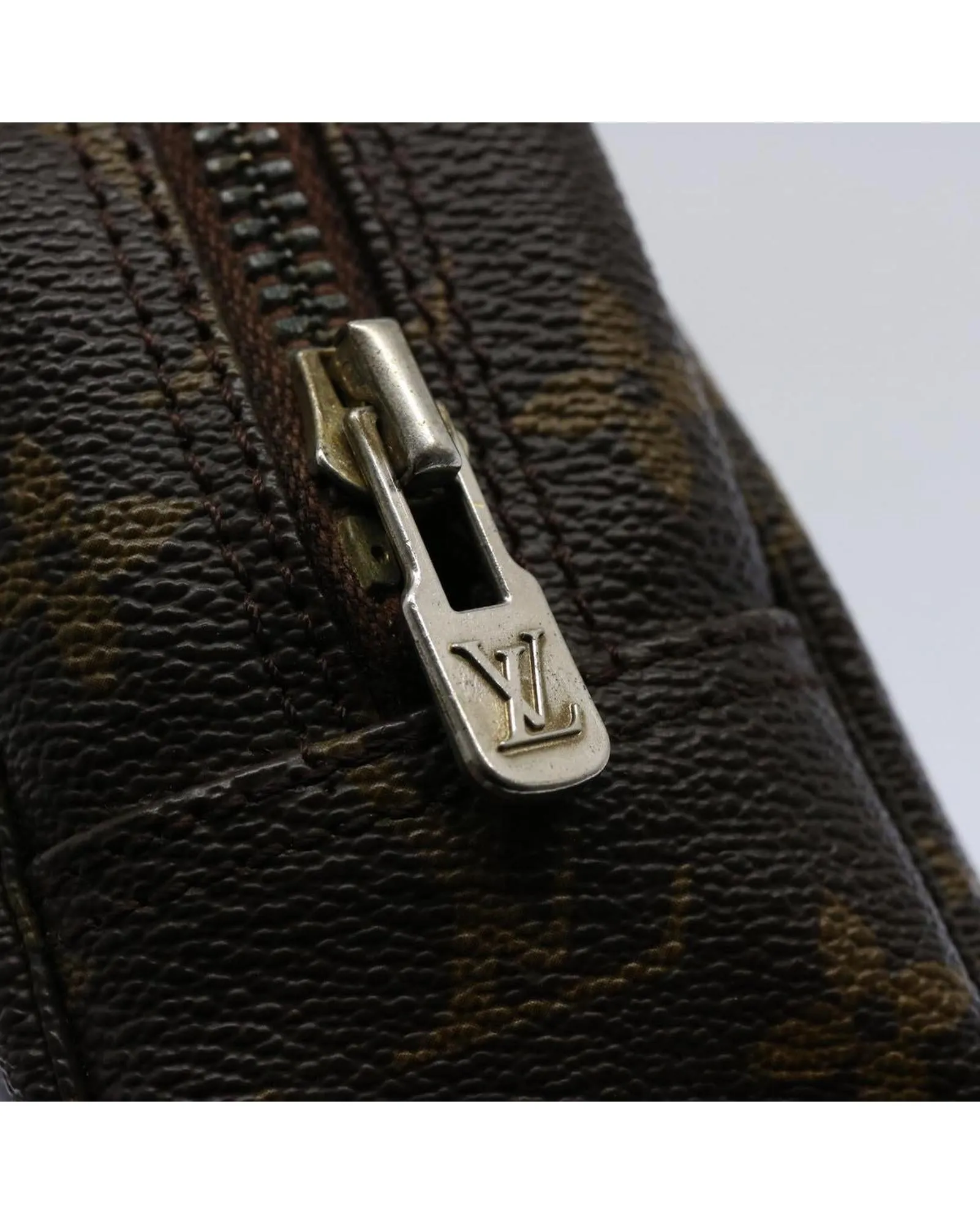 Monogram Canvas Clutch Bag with Accessories - French Made