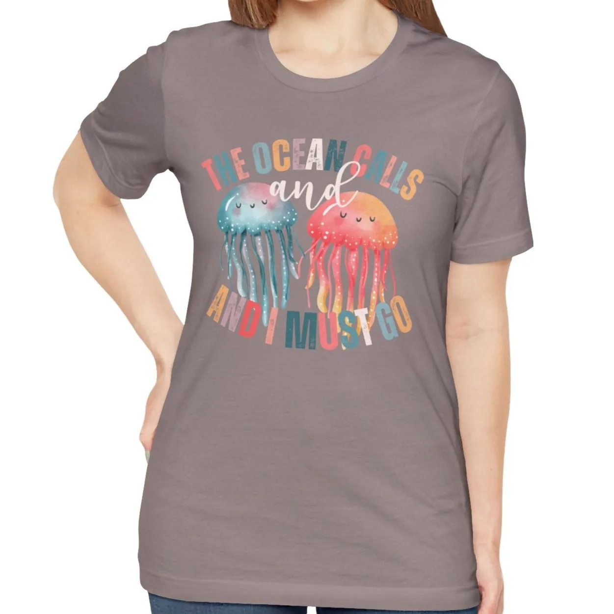 Ocean Calling Jellyfish Women's Bella Canvas Tee