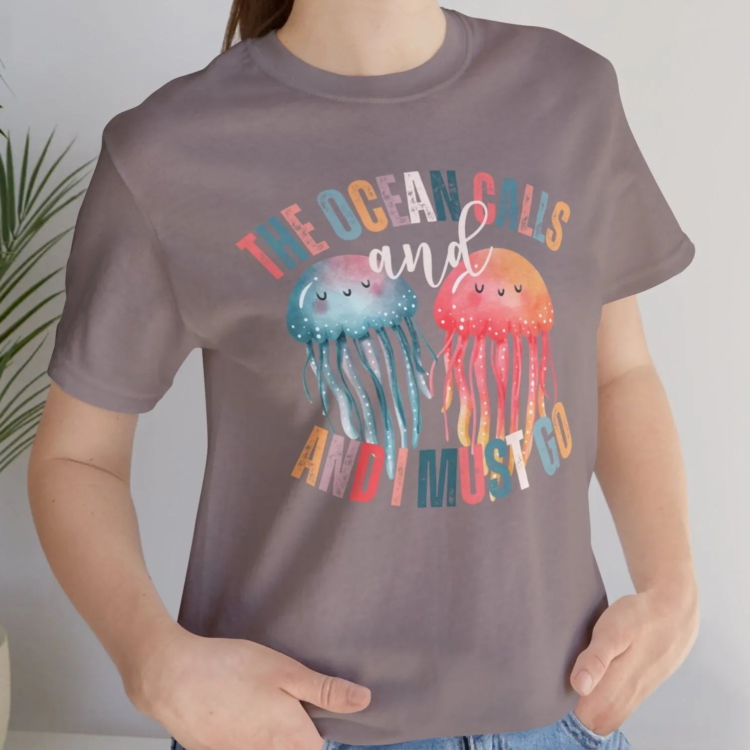 Ocean Calling Jellyfish Women's Bella Canvas Tee