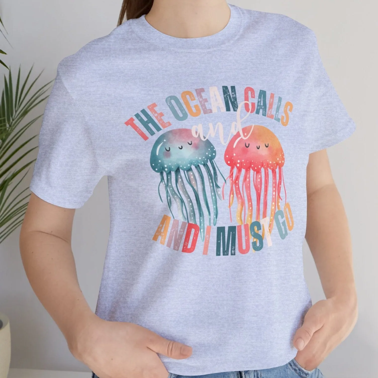 Ocean Calling Jellyfish Women's Bella Canvas Tee