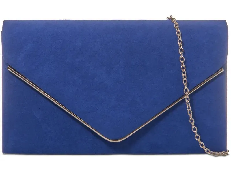 Royal Blue Box Clutch Bag