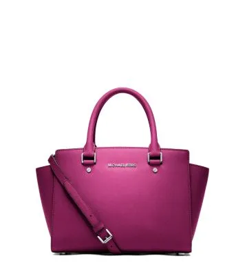 Selma Medium Saffiano Leather Satchel